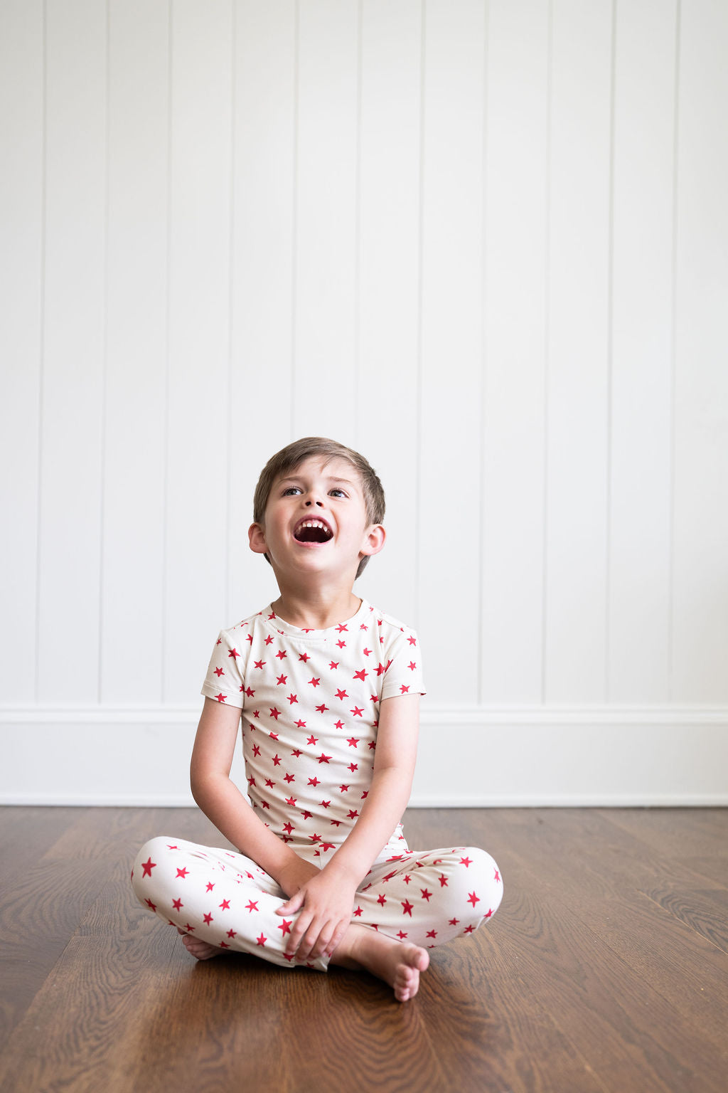 Short Sleeve PJ Set in Cherry Stars