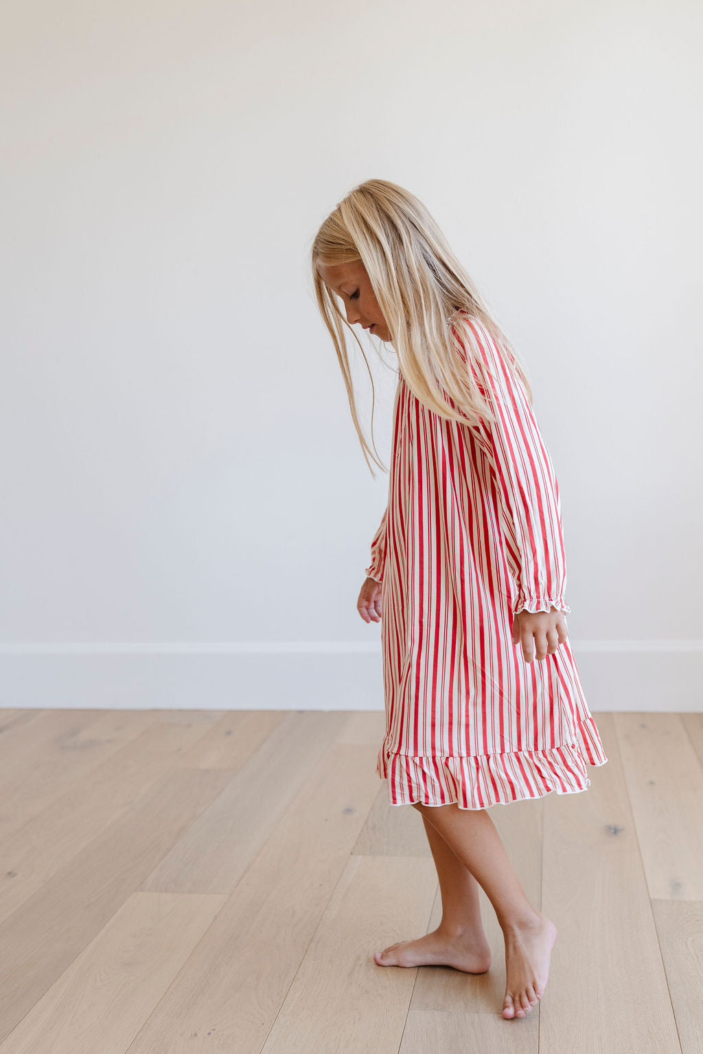 PREORDER Wendy Dress in Holiday Stripe