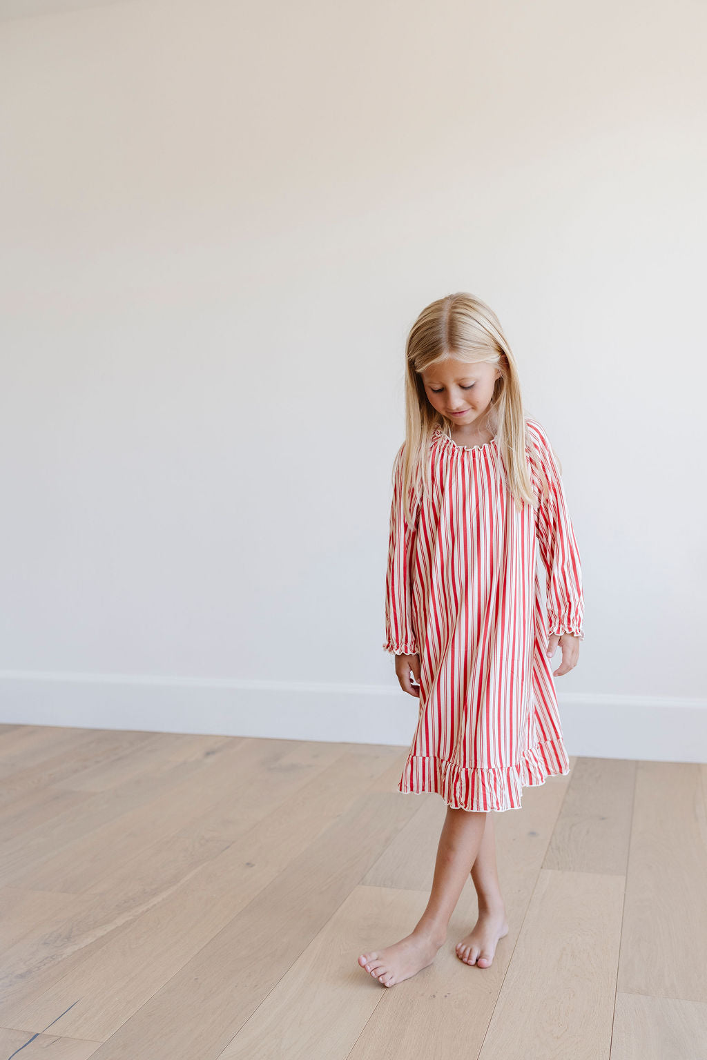PREORDER Wendy Dress in Holiday Stripe