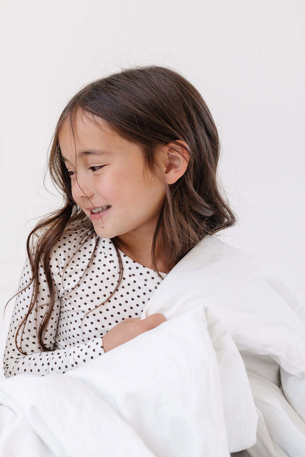 PJ Set in Chocolate Dot