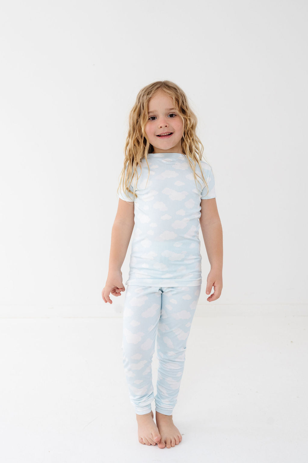 Short Sleeve PJ Set in Clouds