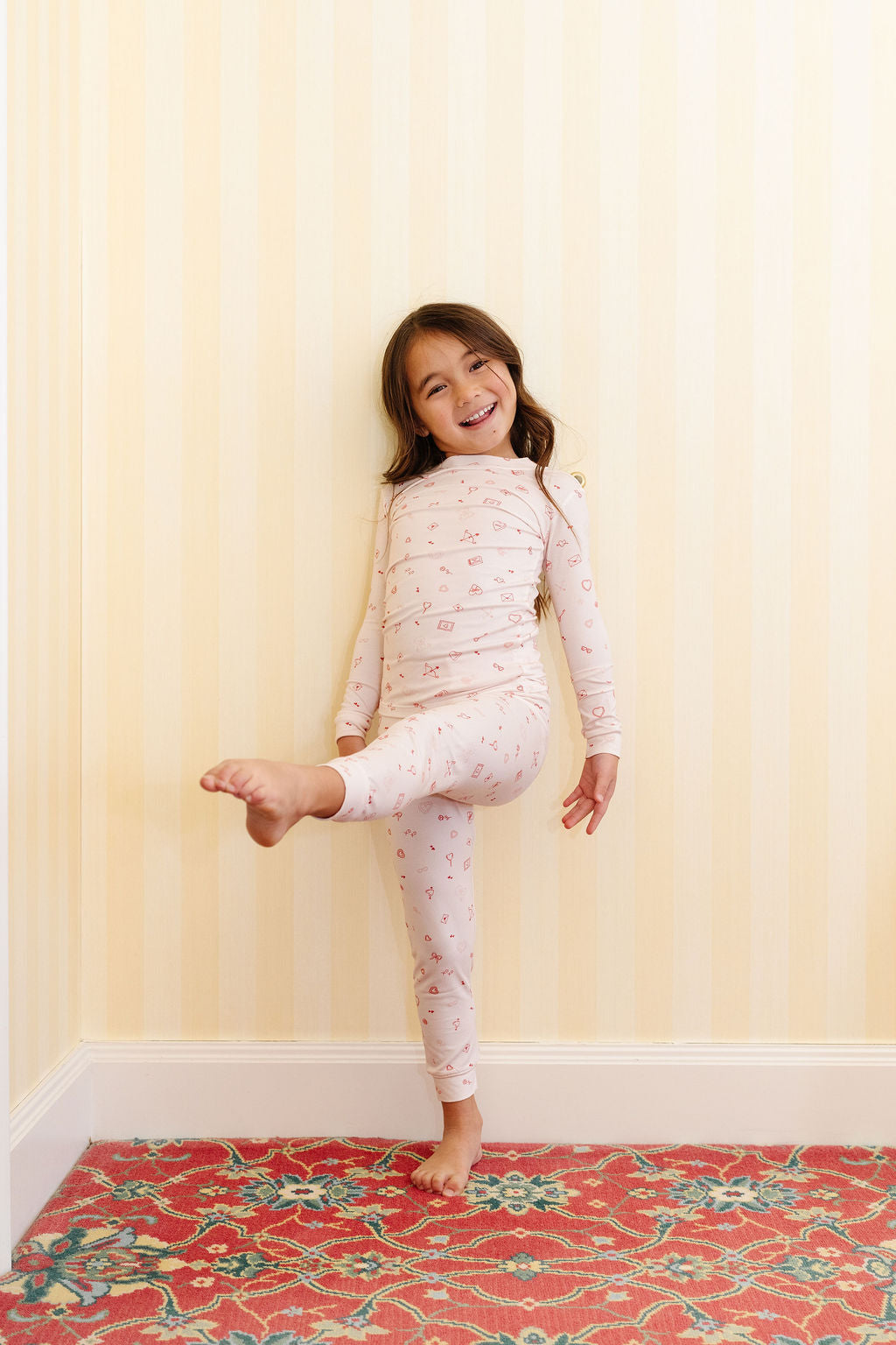 PJ Set in Love Notes