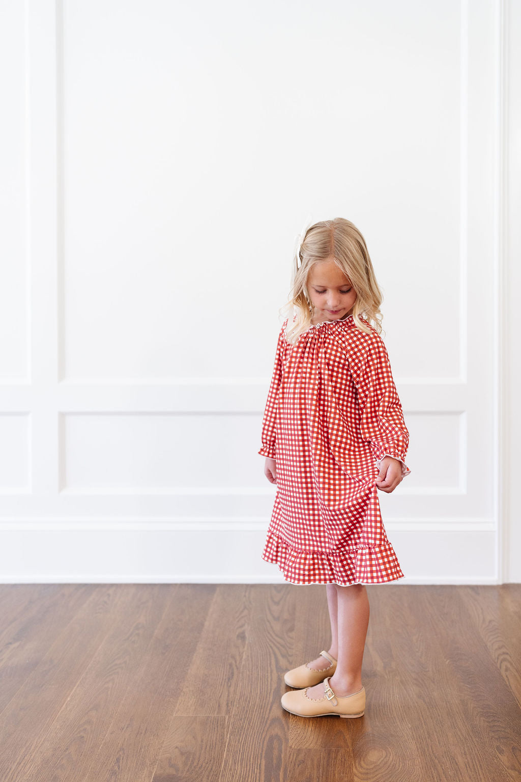 *Preorder* Wendy Dress in Merry Gingham