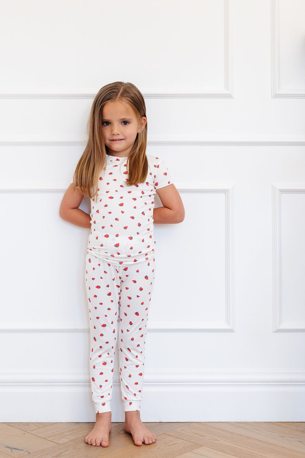 Short Sleeve PJ Set in Strawberries