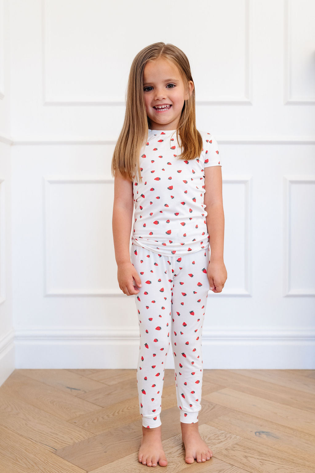 Short Sleeve PJ Set in Strawberries