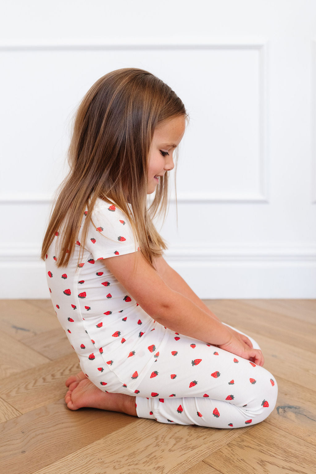 Short Sleeve PJ Set in Strawberries