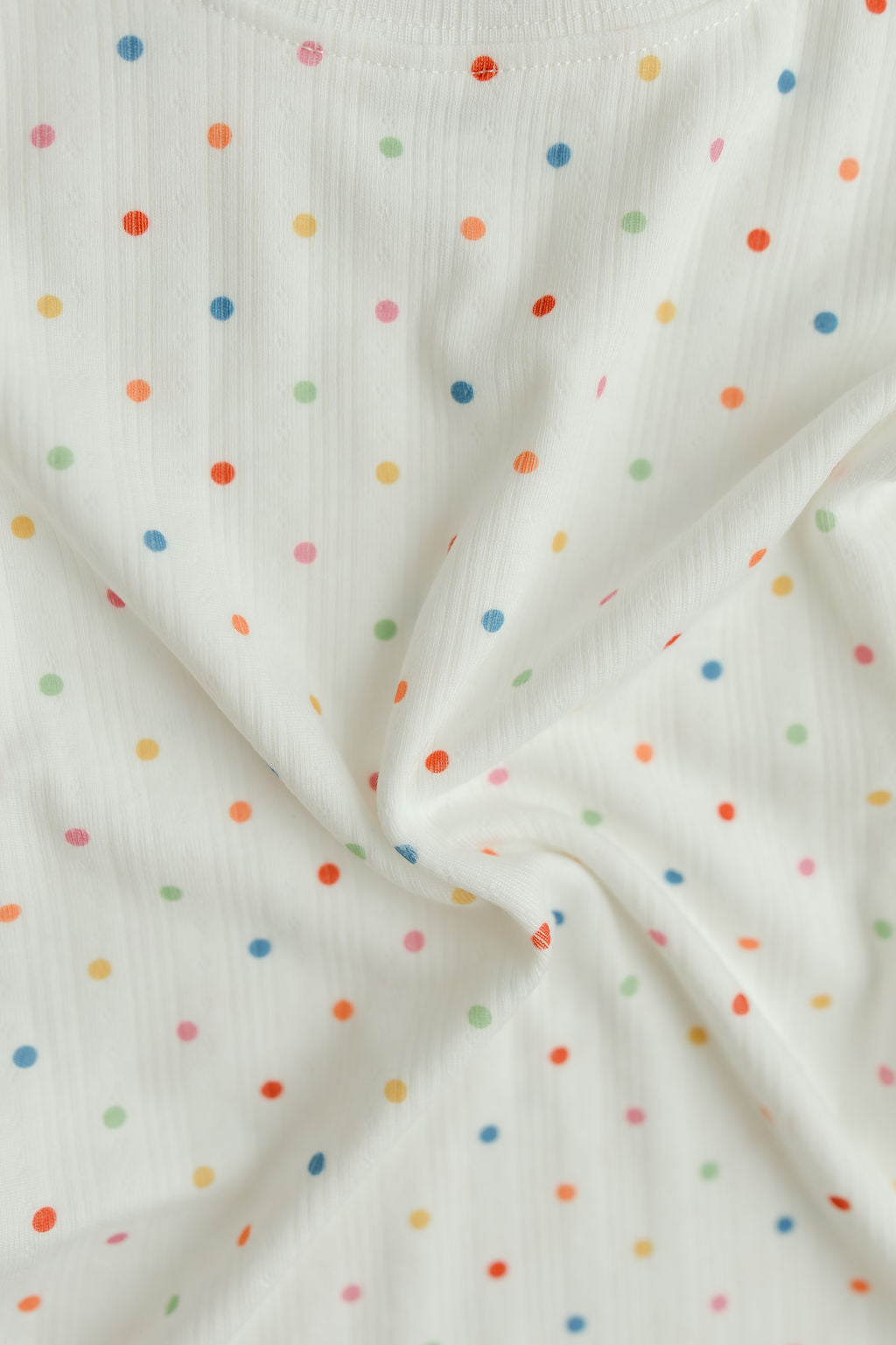 Short Sleeve PJ Set in Confetti Pointelle