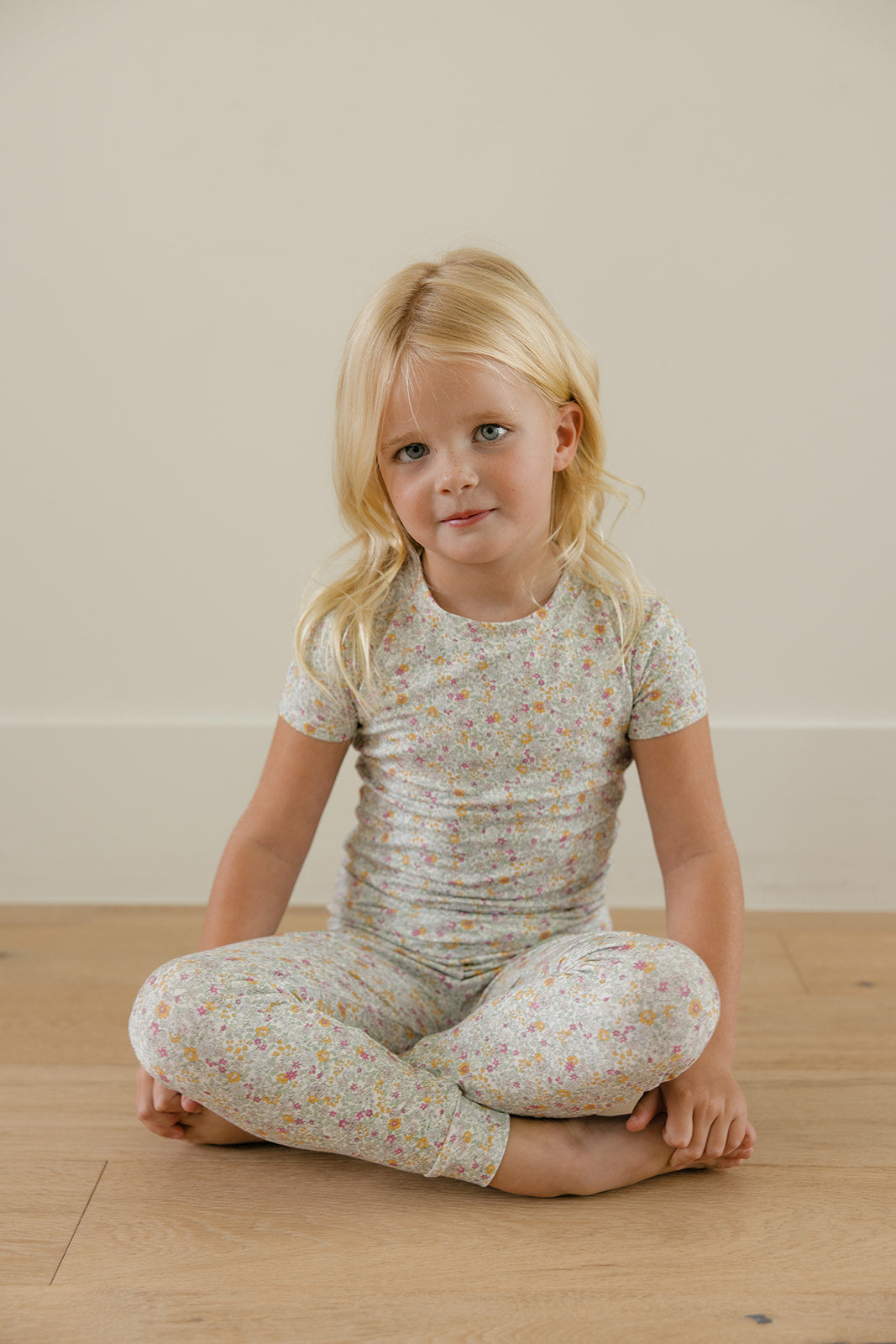 Short Sleeve PJ Set in Petal Garden