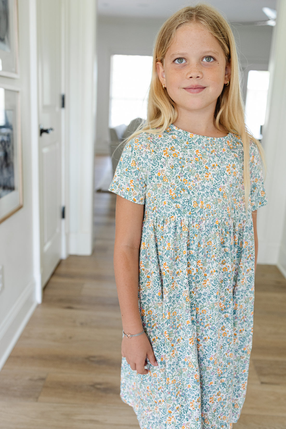 Smock Dress in Tropical Floral