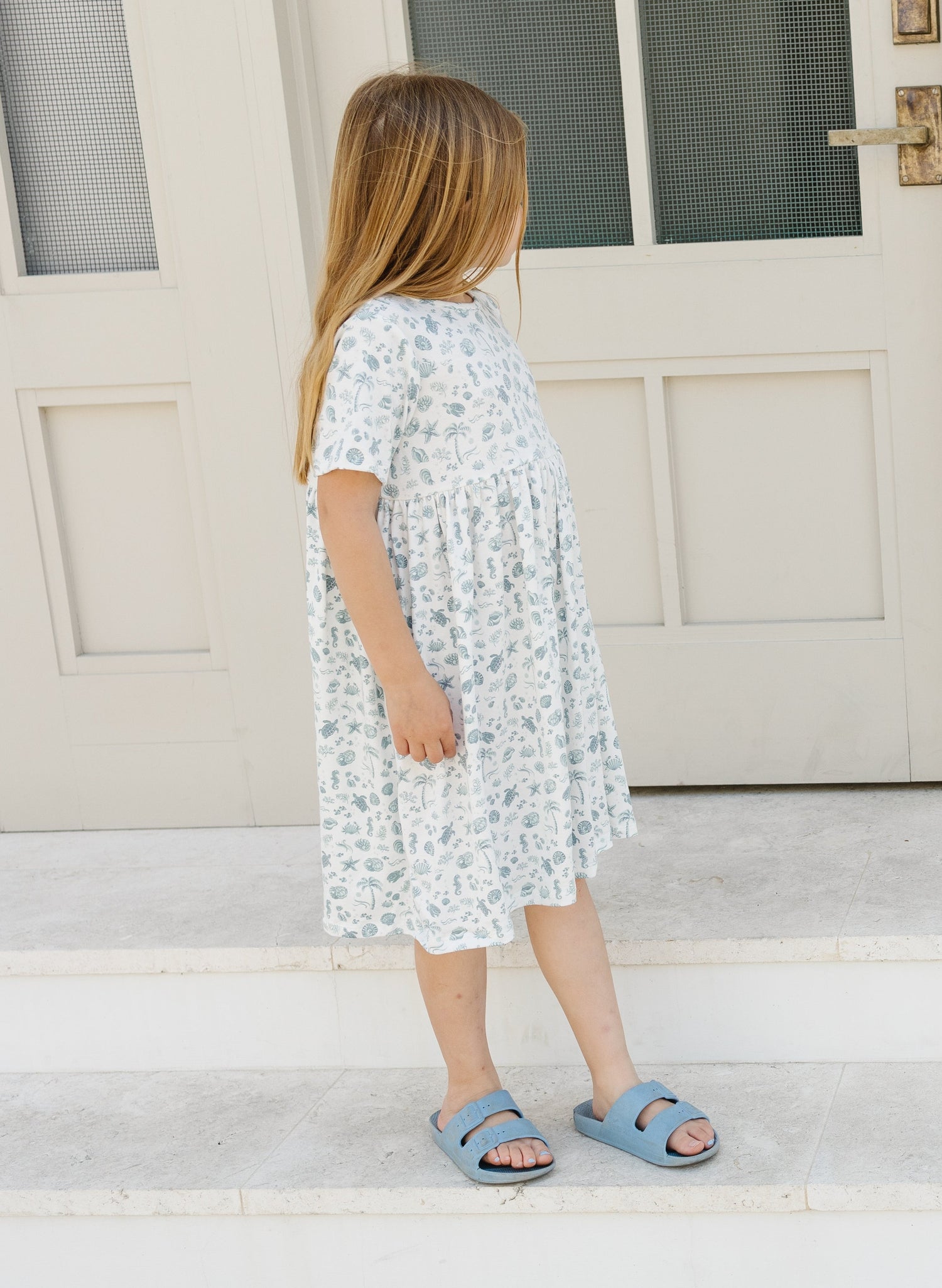 Smock Dress in Seashore