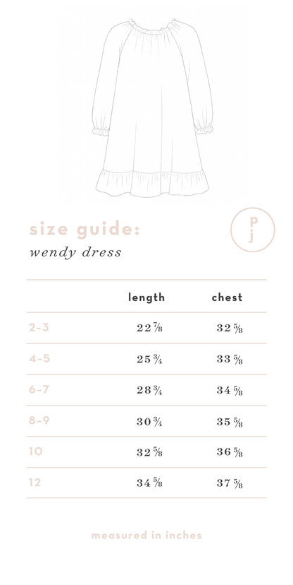 PREORDER Wendy Dress in Gingerbread