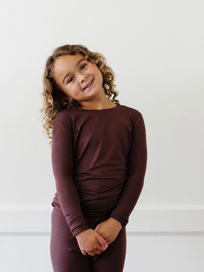PJ Set in Chocolate