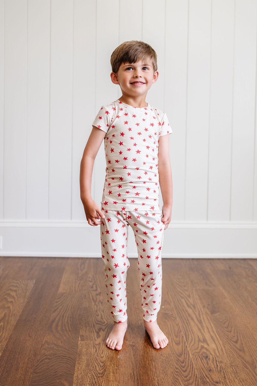 Short Sleeve PJ Set in Cherry Stars