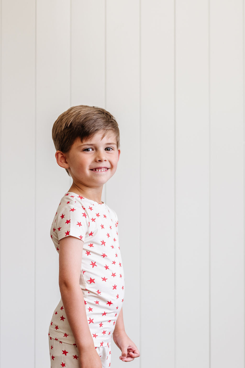 Short Sleeve PJ Set in Cherry Stars
