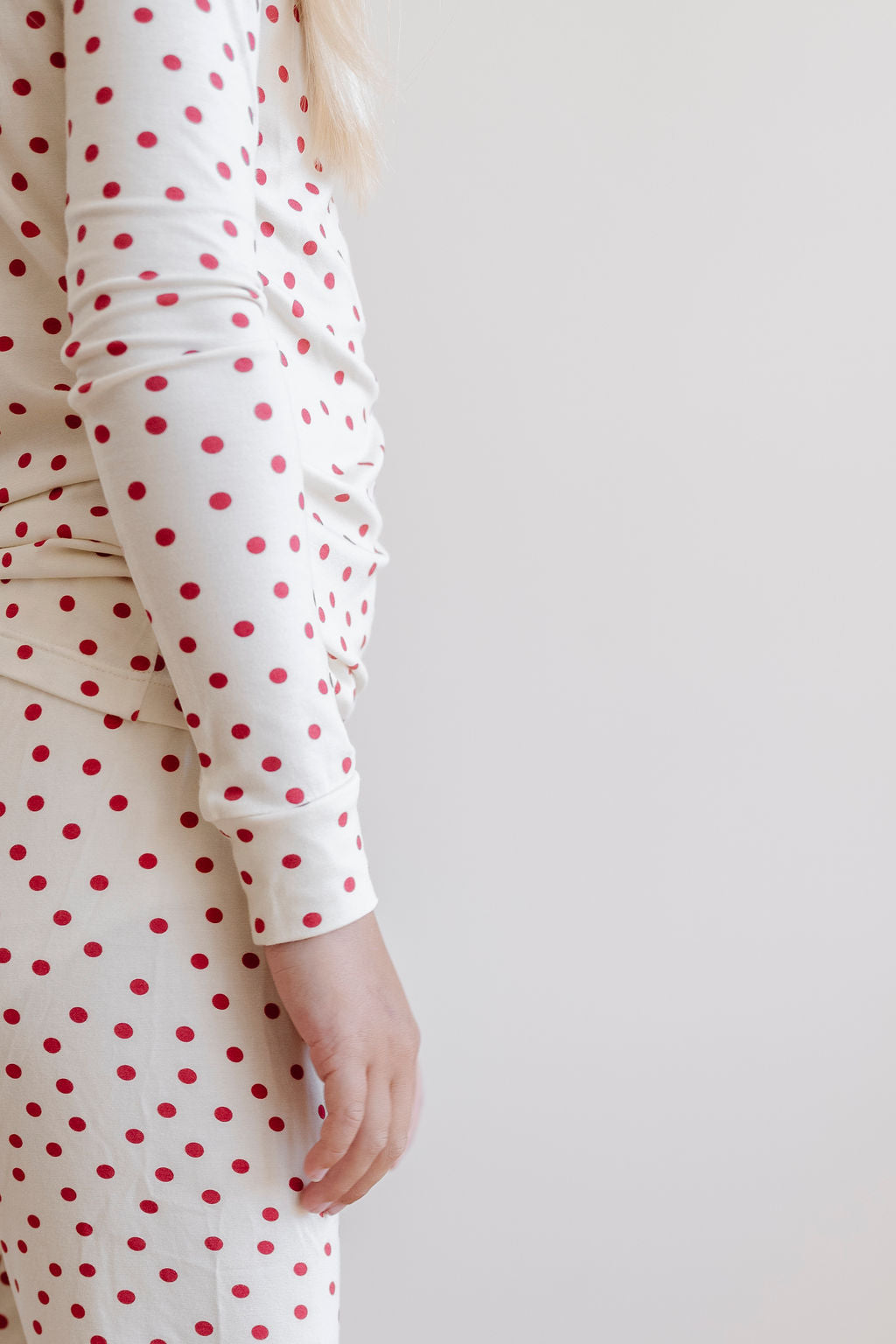 PREORDER PJ Set in Cranberry Dot