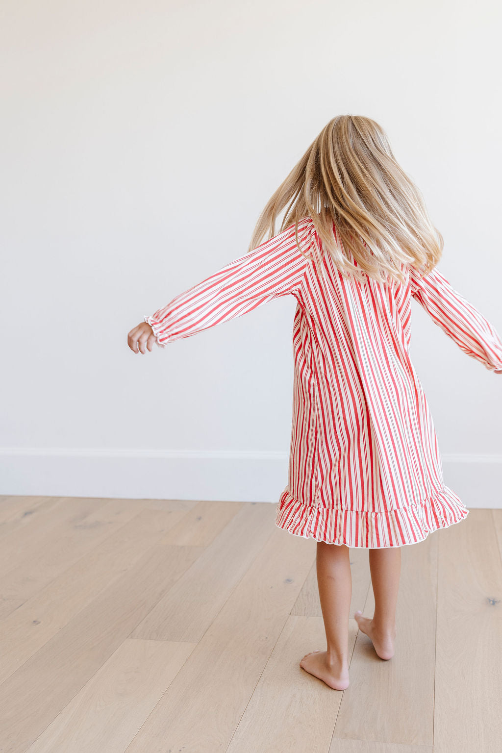PREORDER Wendy Dress in Holiday Stripe