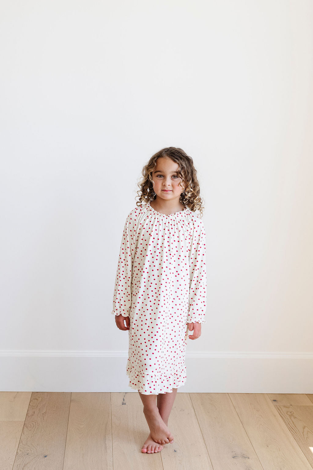 PREORDER Wendy Dress in Cranberry Dot
