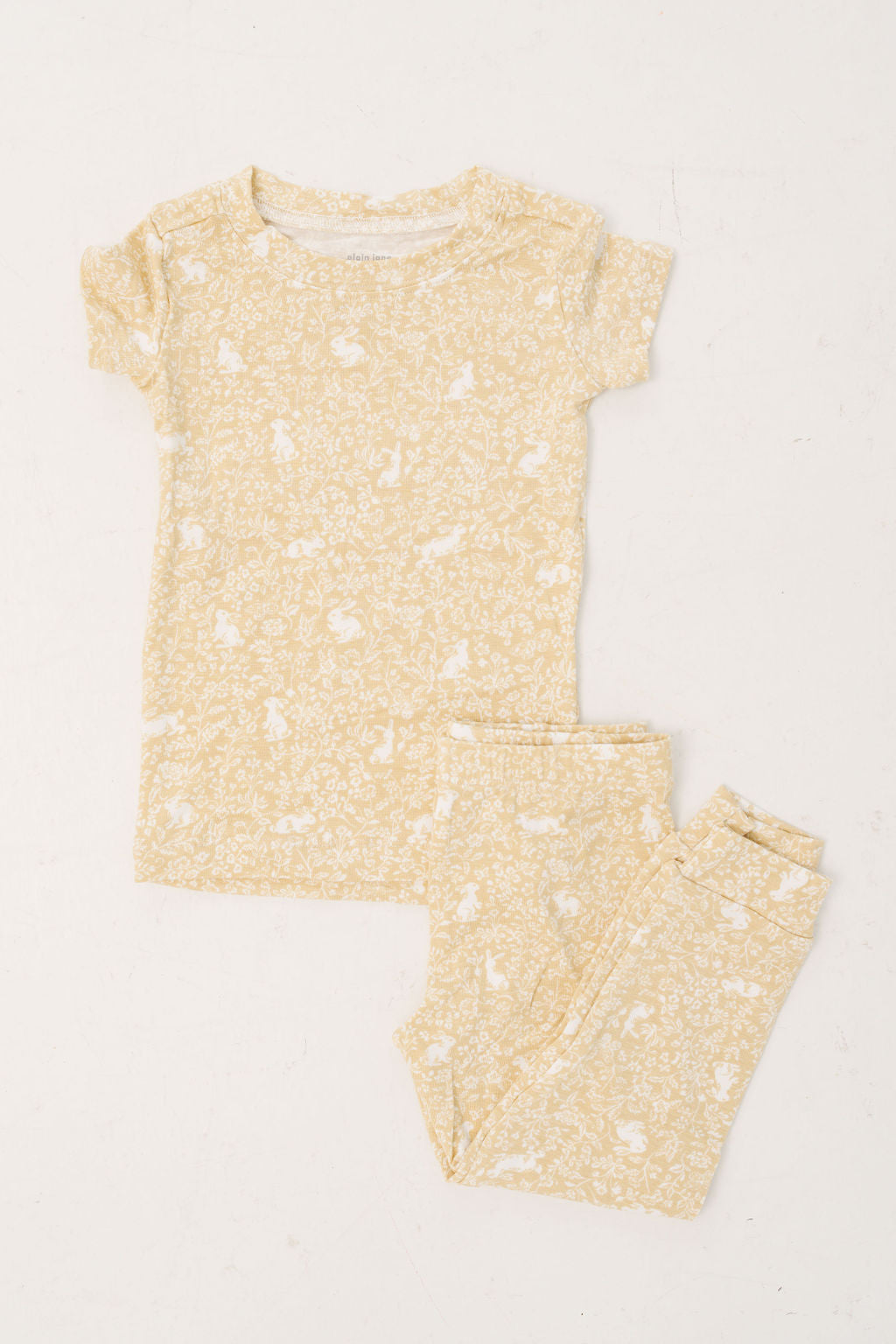 Short Sleeve PJ Set in Marigold Fable