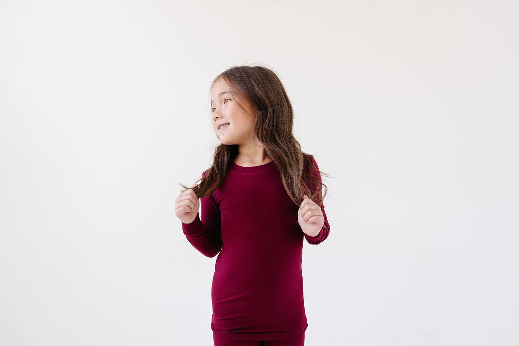 PJ Set in Burgundy