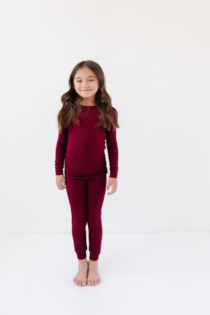 PJ Set in Burgundy