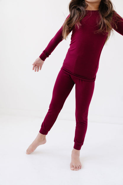 PJ Set in Burgundy