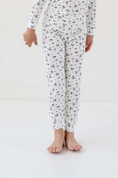 PJ Set in Navy Fleur