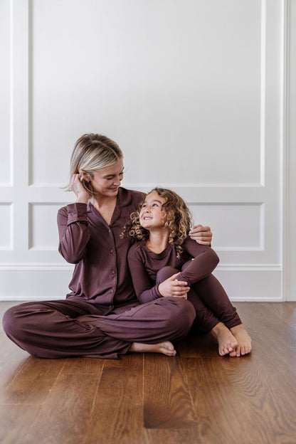 PJ Set in Chocolate