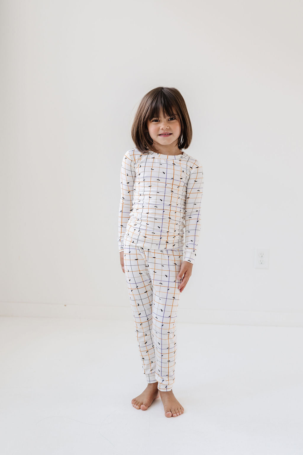 PJ Set in Spooky Grid