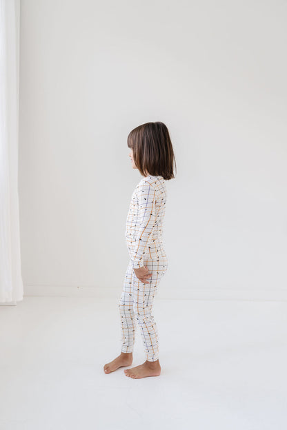 PJ Set in Spooky Grid