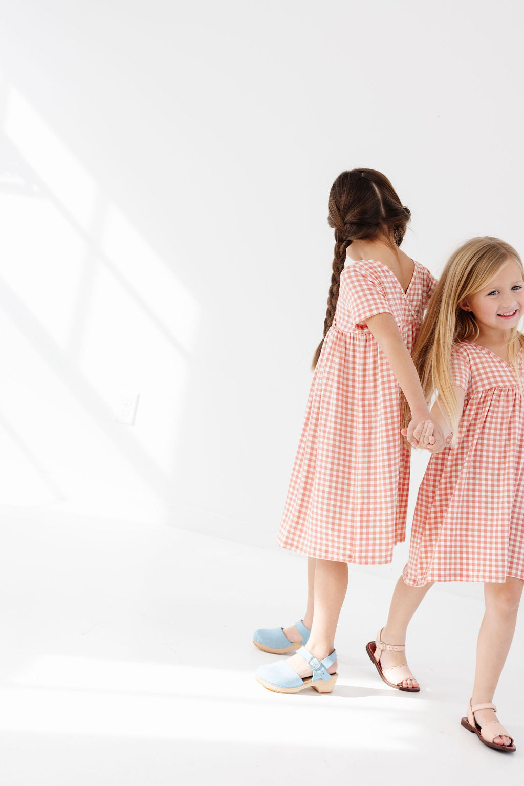 Crosstop Dress in Peony Gingham