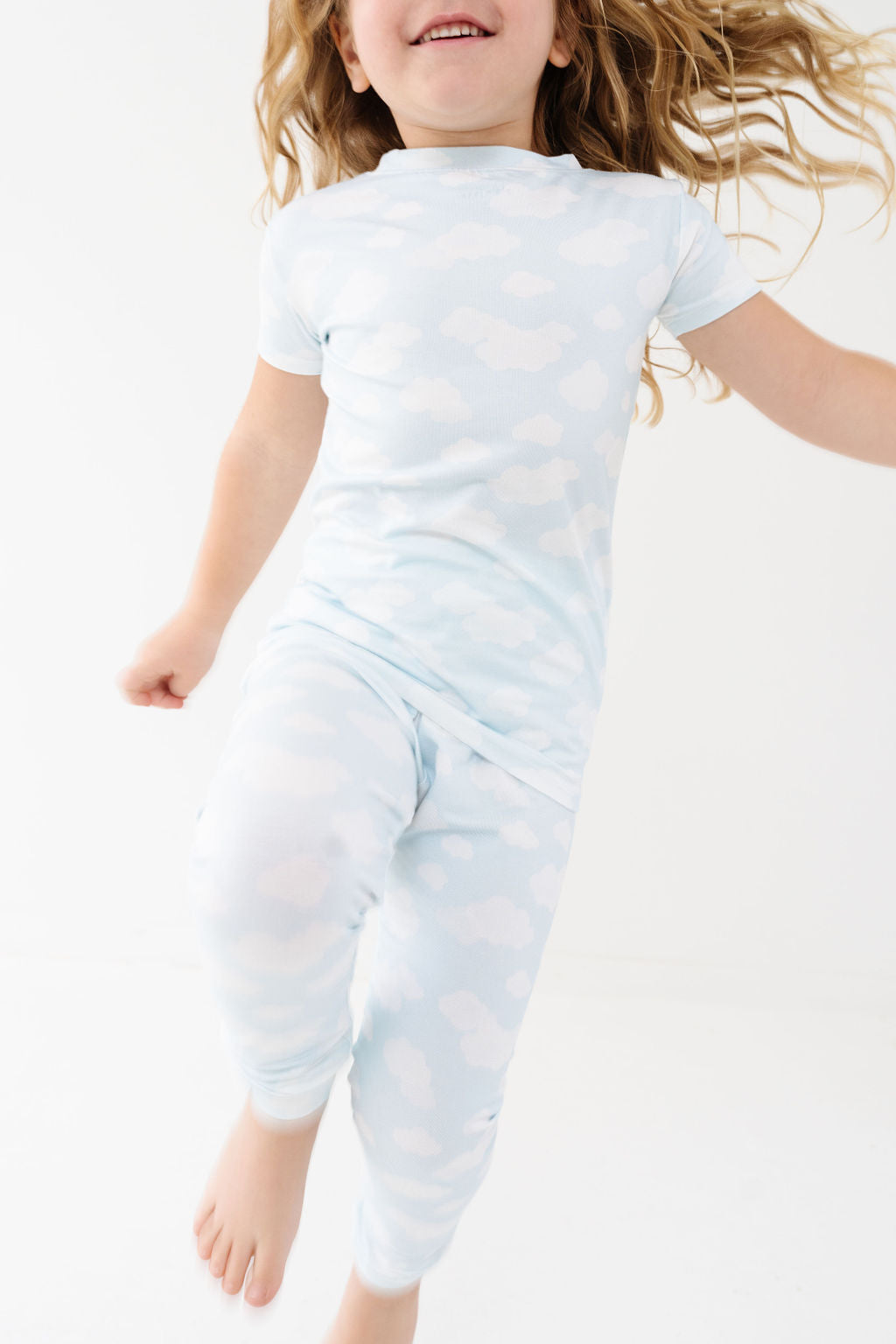 Short Sleeve PJ Set in Clouds