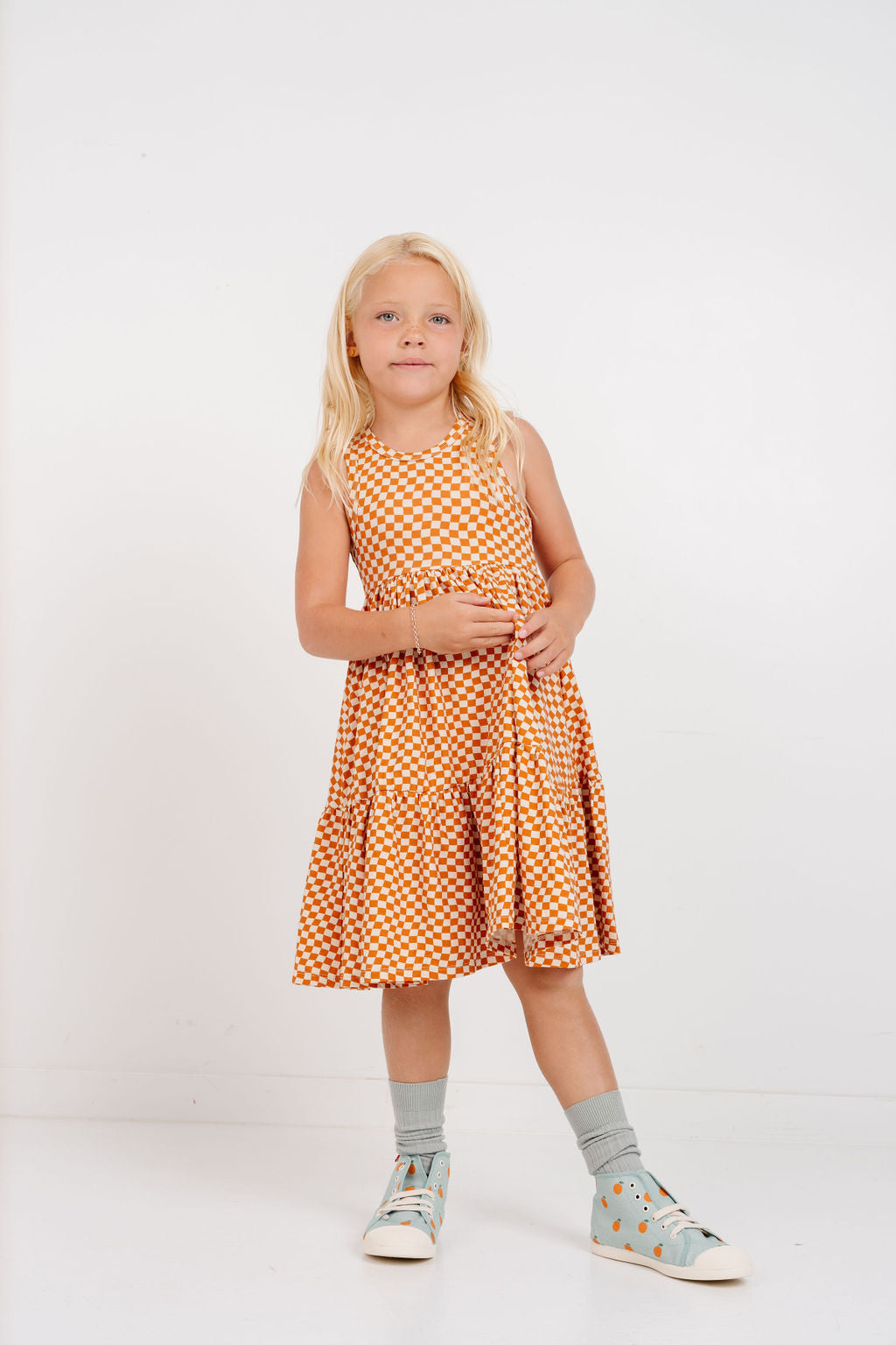 Sunny Dress in Wavy Check