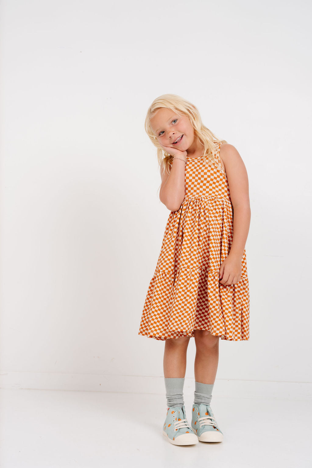 Sunny Dress in Wavy Check