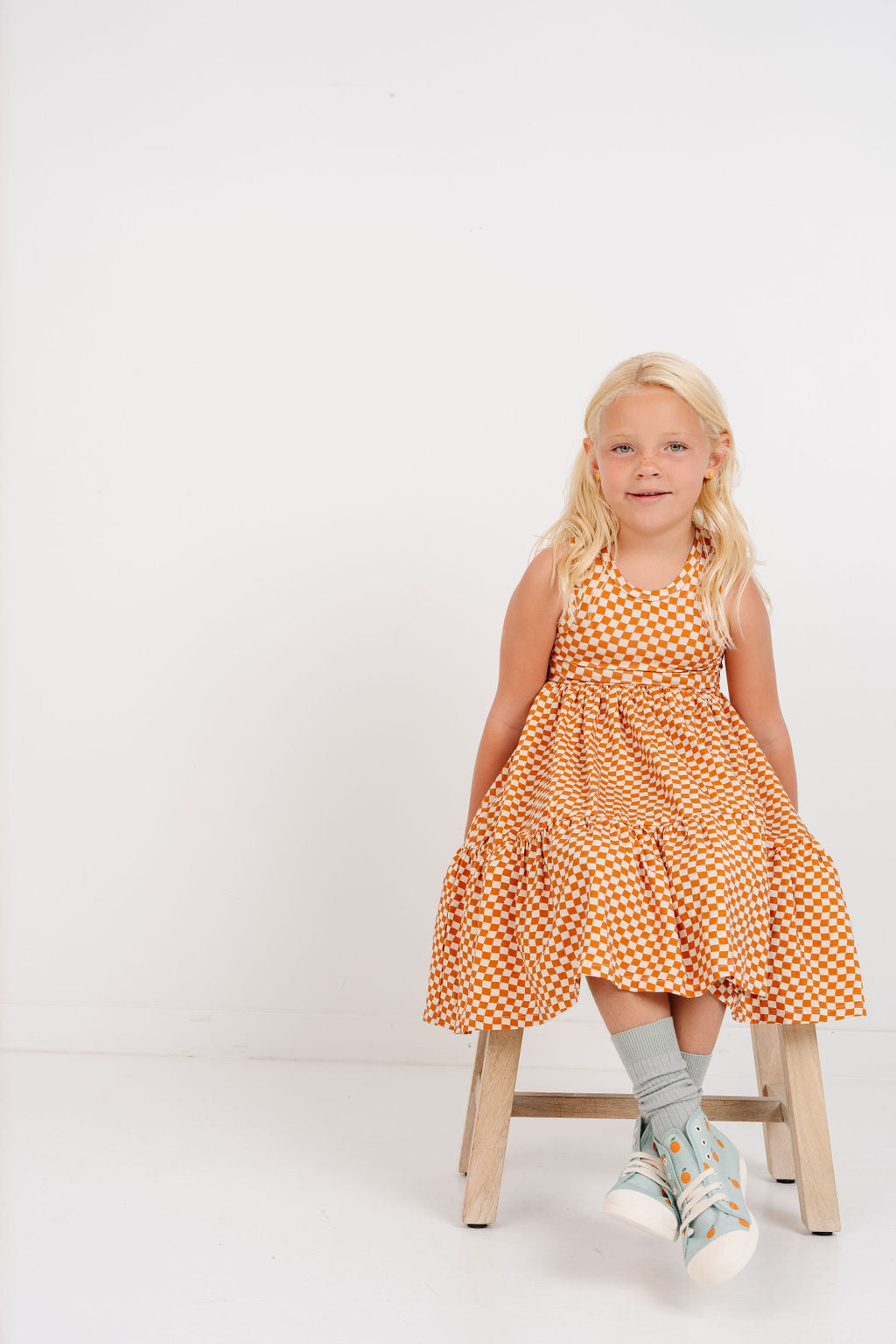 Sunny Dress in Wavy Check