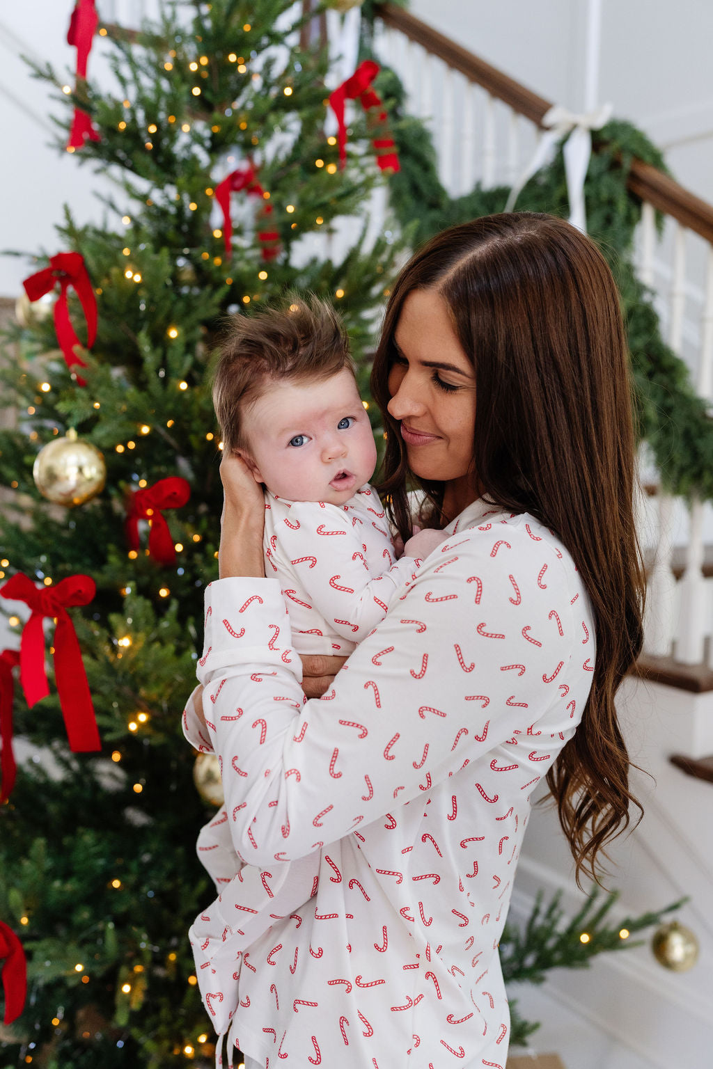 *Preorder* Baby Zip-Up in Candy Cane
