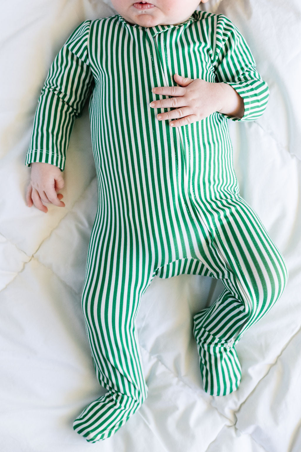 *Preorder* Baby Zip-Up in Alpine Stripe
