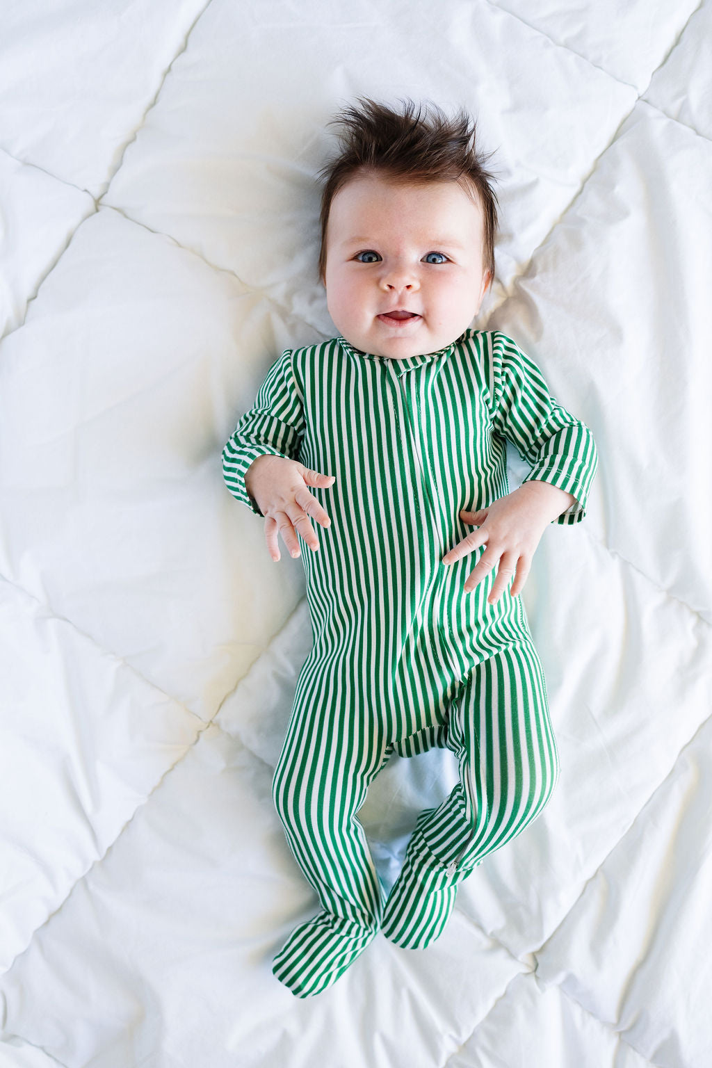 *Preorder* Baby Zip-Up in Alpine Stripe
