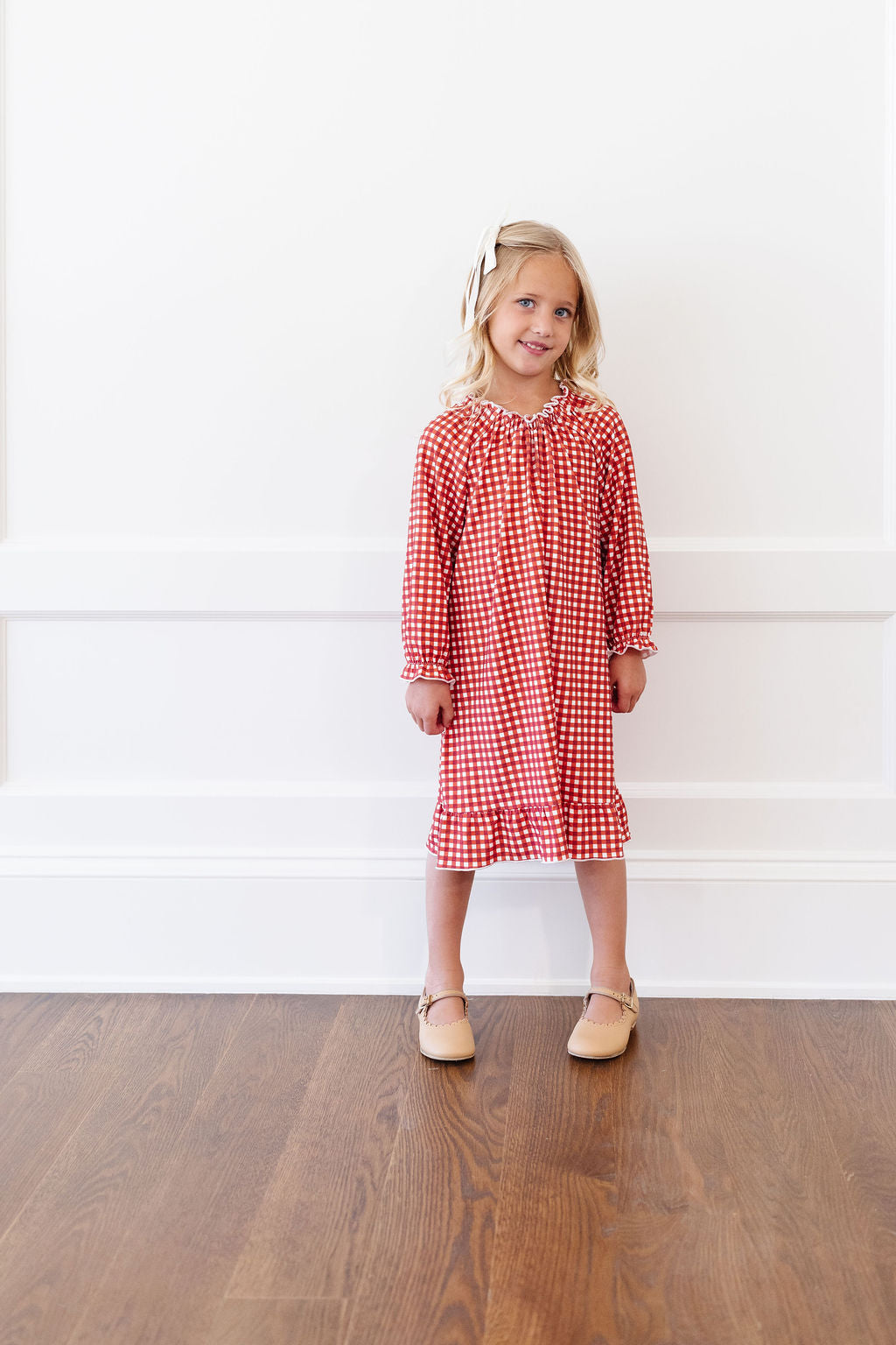 *Preorder* Wendy Dress in Merry Gingham