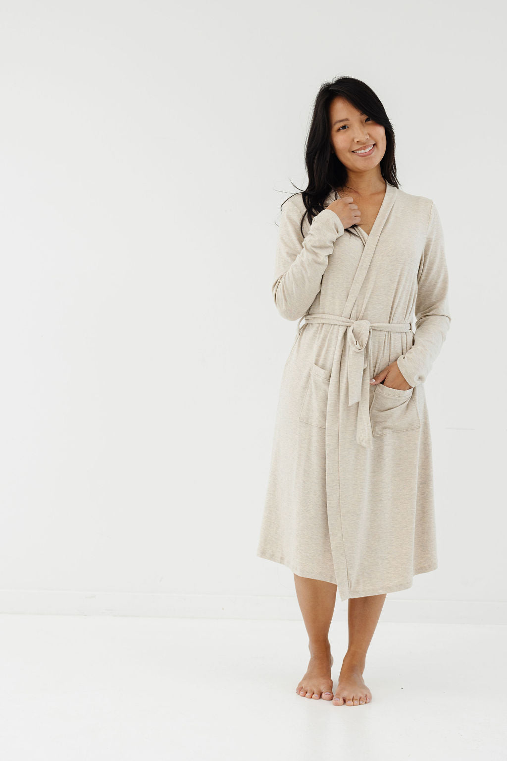 Robe in Flax