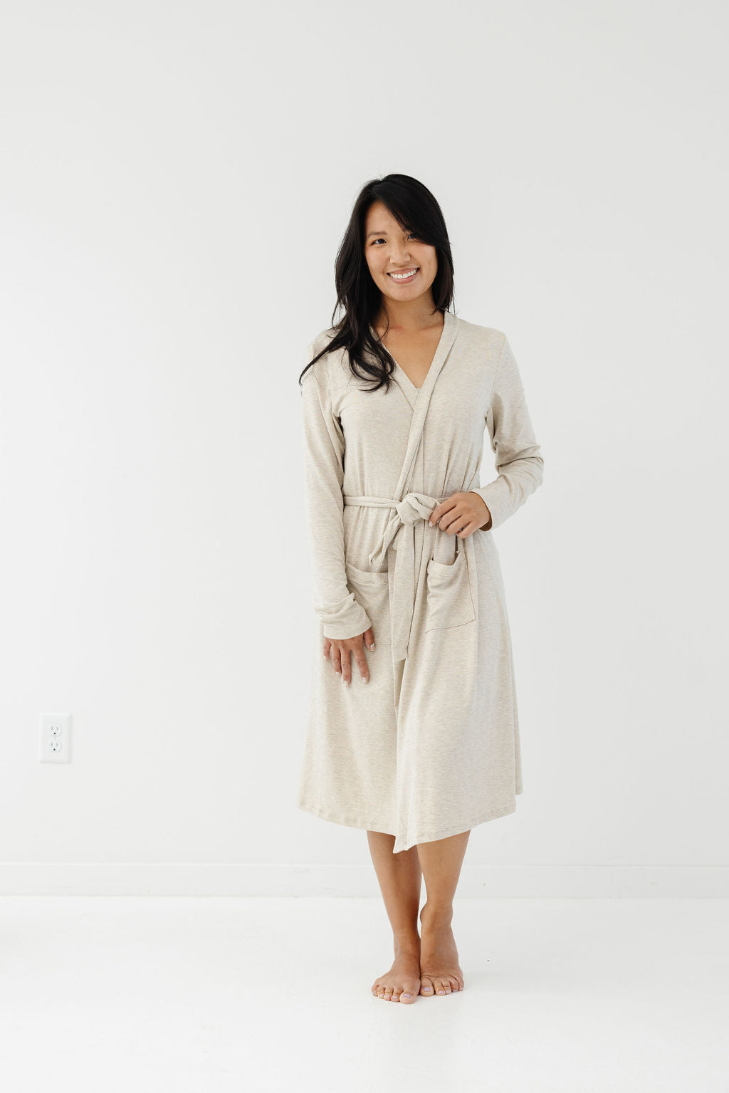 Robe in Flax