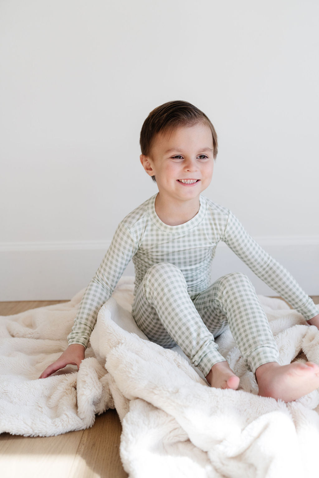 PJ Set in Juniper Gingham