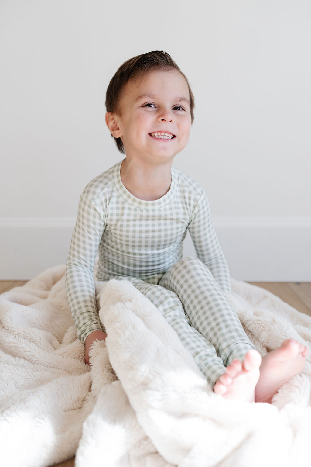 PJ Set in Juniper Gingham