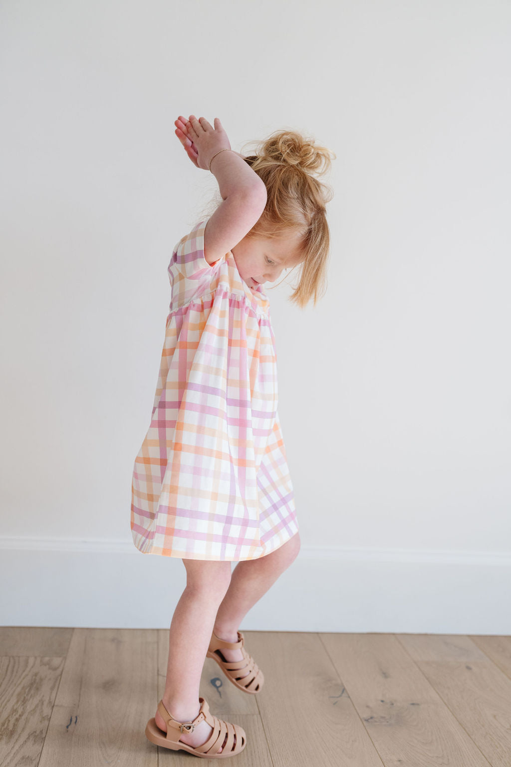 Crosstop Dress in Hopscotch