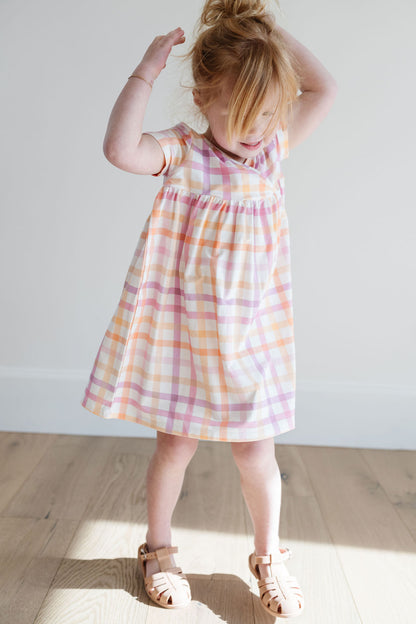 Crosstop Dress in Hopscotch