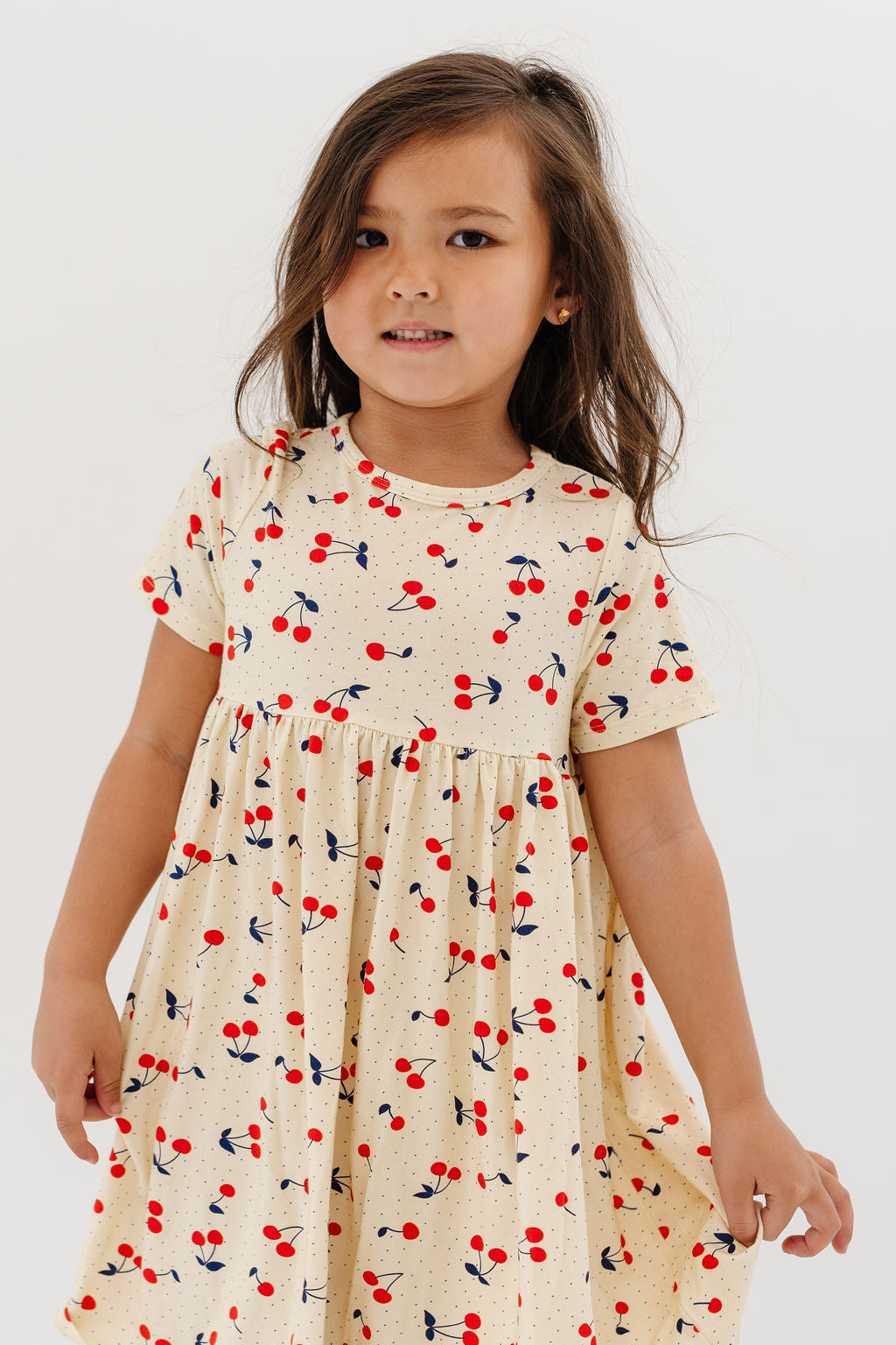 Smock Dress in Cherries