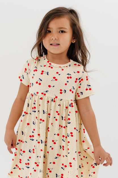 Smock Dress in Cherries