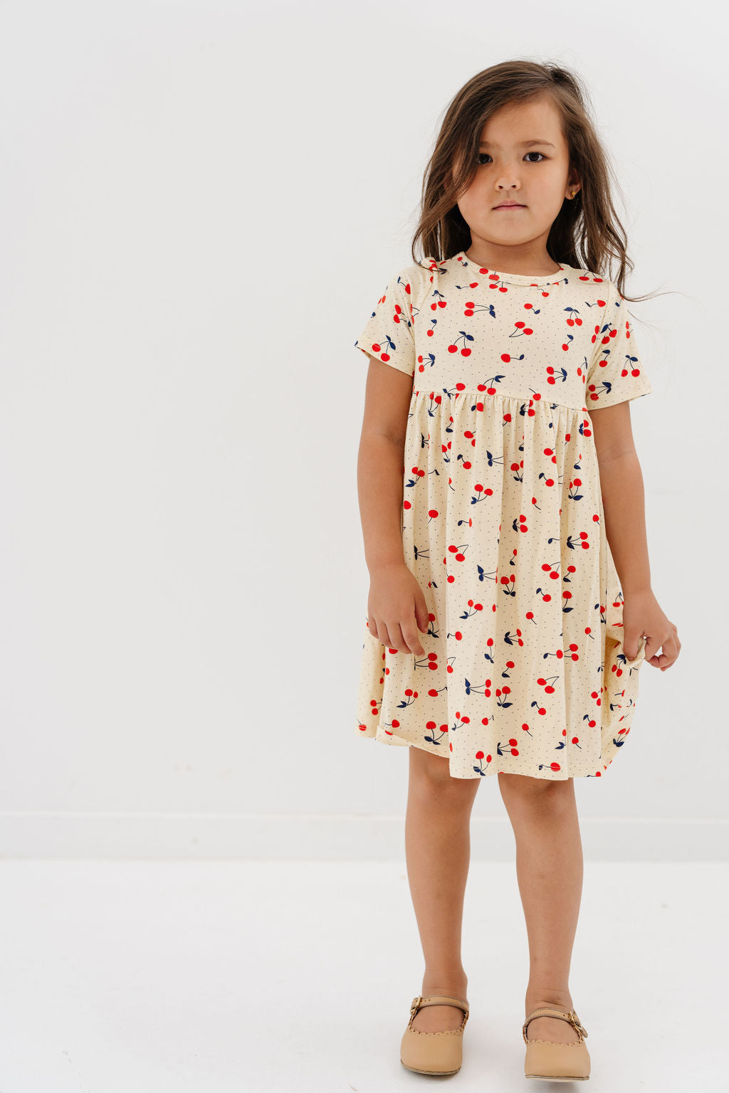 Smock Dress in Cherries