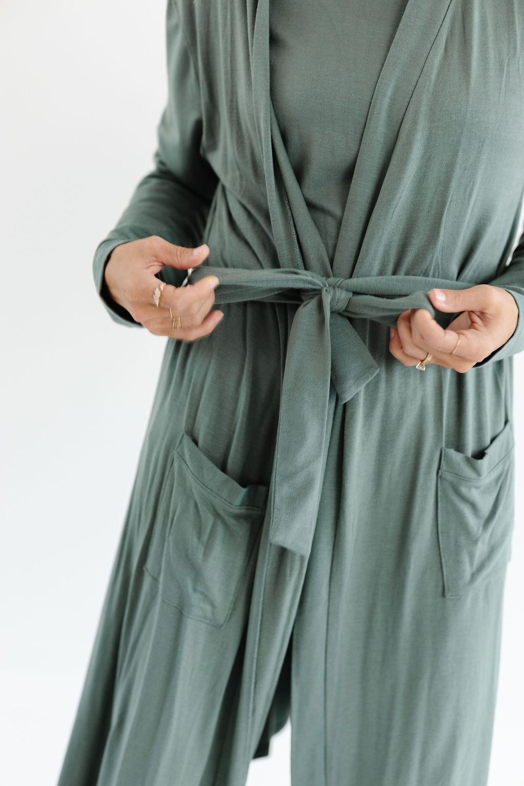 Robe in Basil