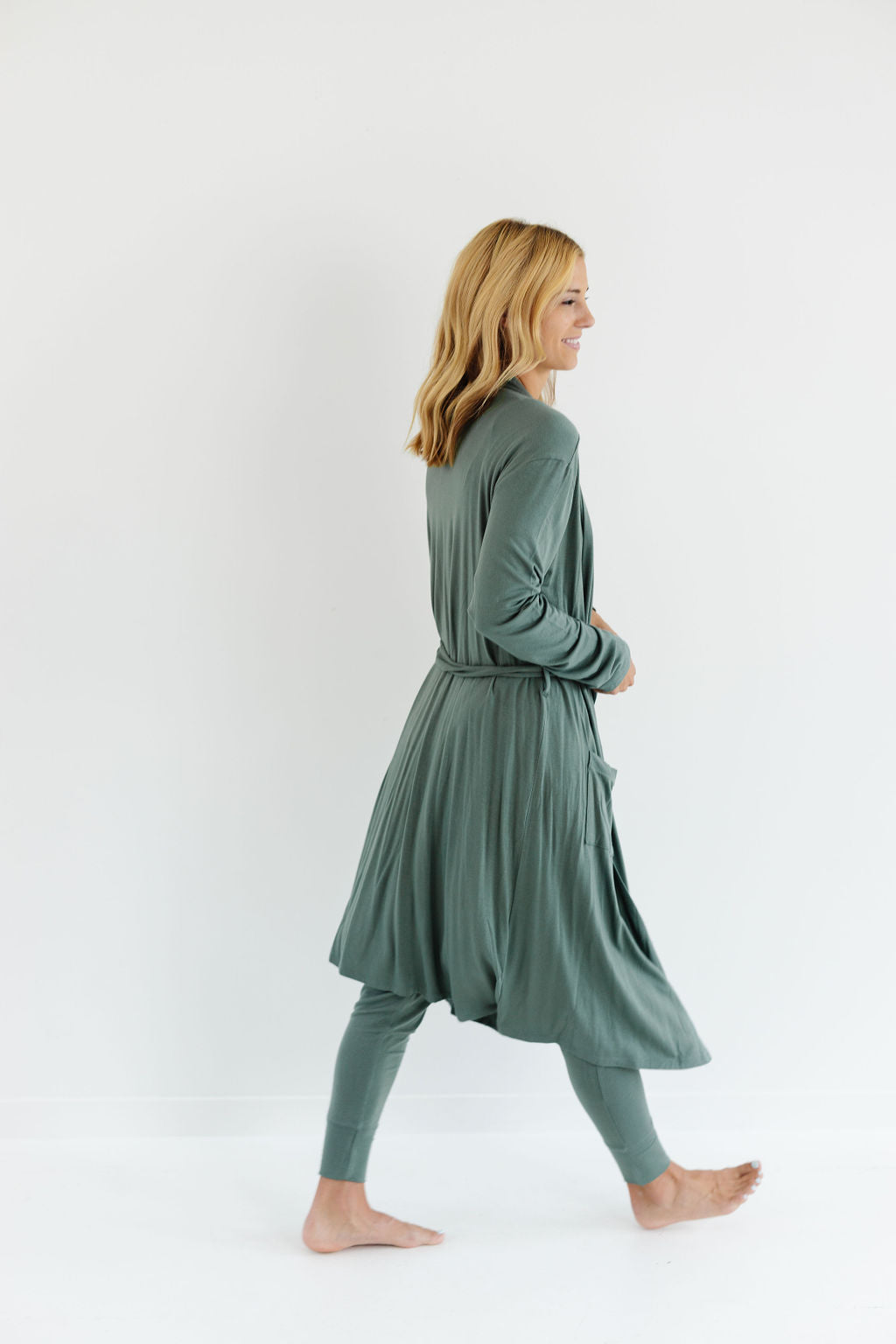 Robe in Basil