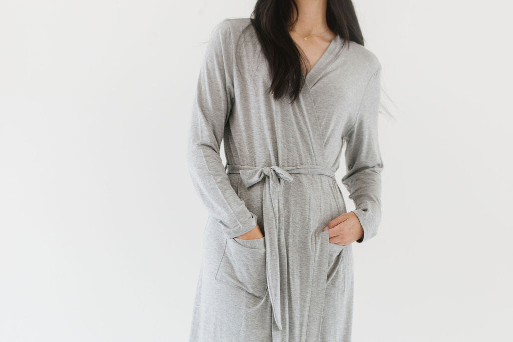 Robe in Heather Grey